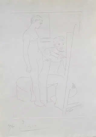 Gravura Picasso - Le Modele Nu (B78)