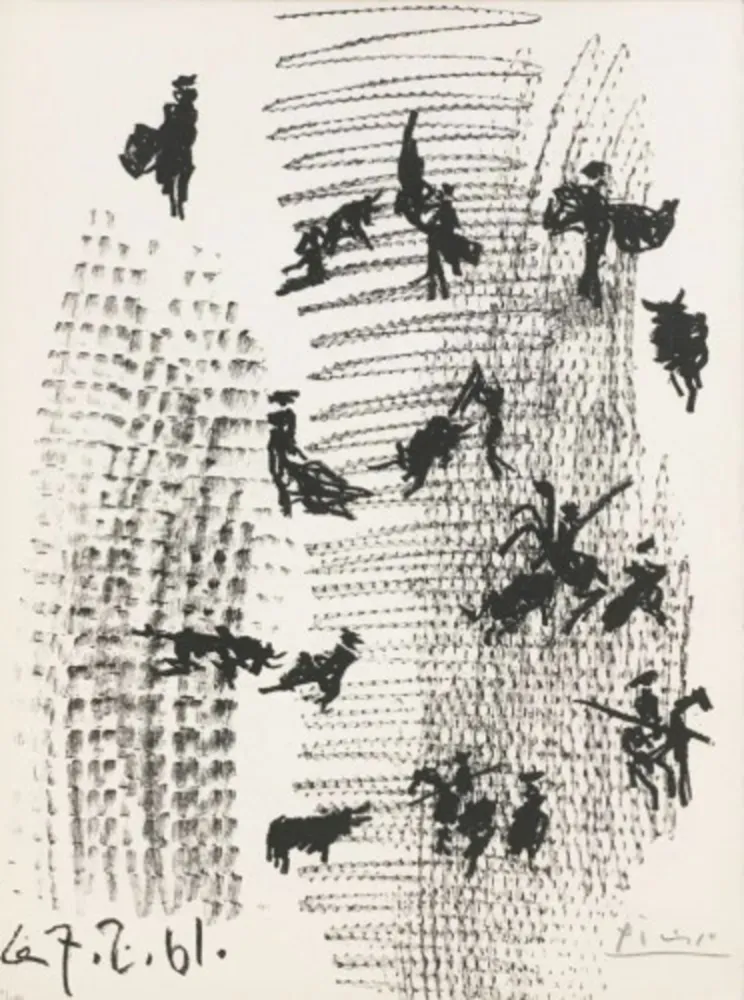 Litografia Picasso - Toros y Toreros Frontispiece
