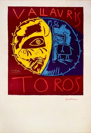 Linogravura Picasso - Vallauris 56