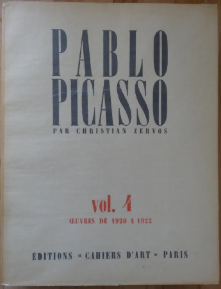 Livro Ilustrado Picasso - Zervos Vol 4 (1920-1922)