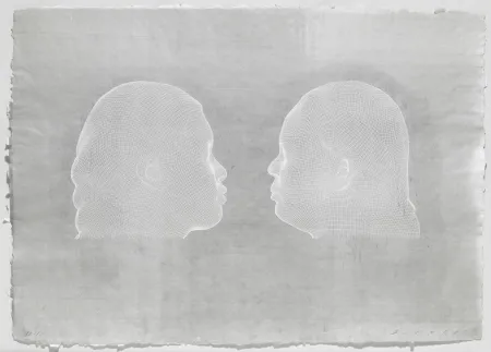 Gravura Plensa - Nuria et Irma (blanc)