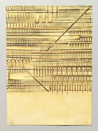 Água-Forte Pomodoro - Lettera sbarrata