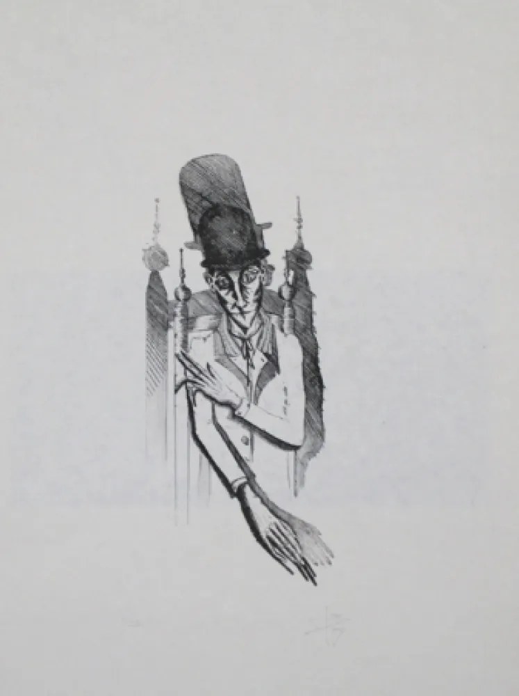 Gravura Ponç - Kafka 7