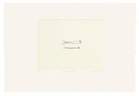 Gravura Porter - Conejo que levita