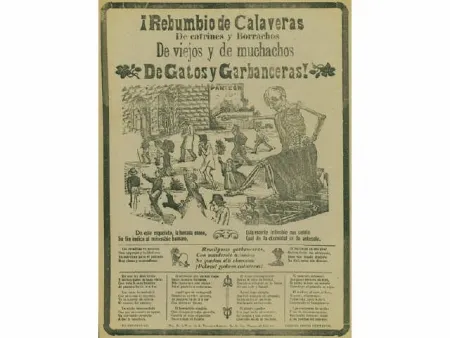 Gravura Posada - Rebumbio de calaveras