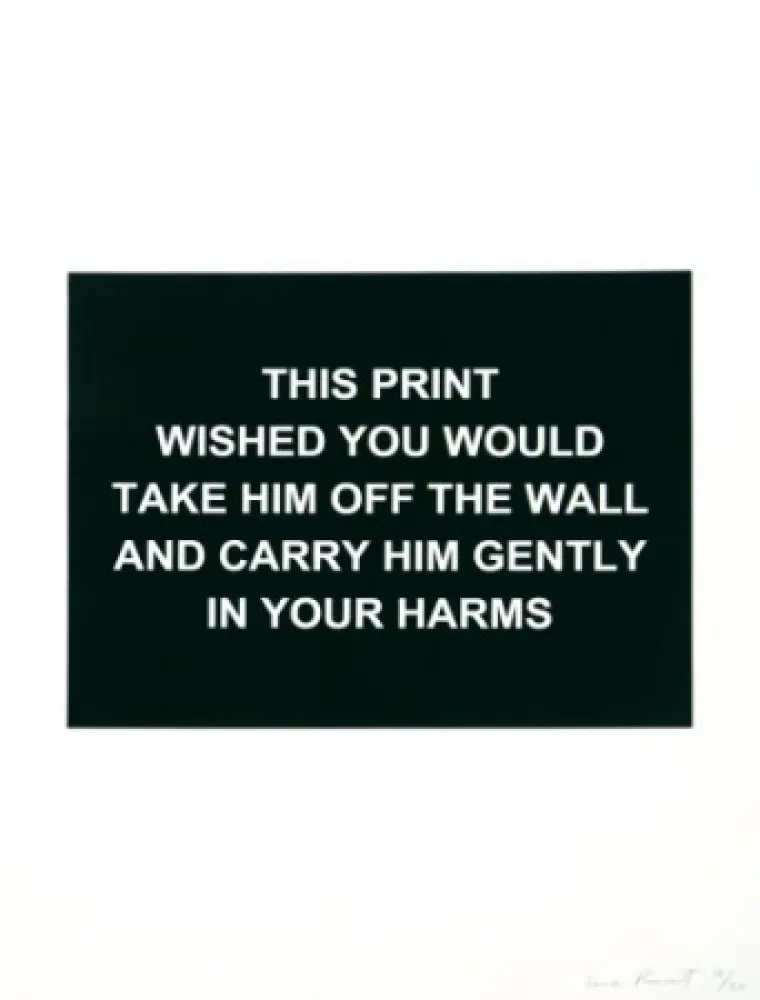 Gravura Prouvost  - This print wished you would....