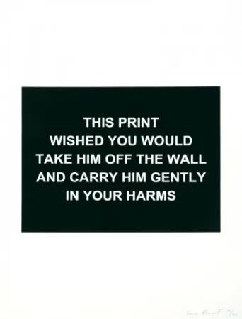 Gravura Prouvost  - This print wished you would....