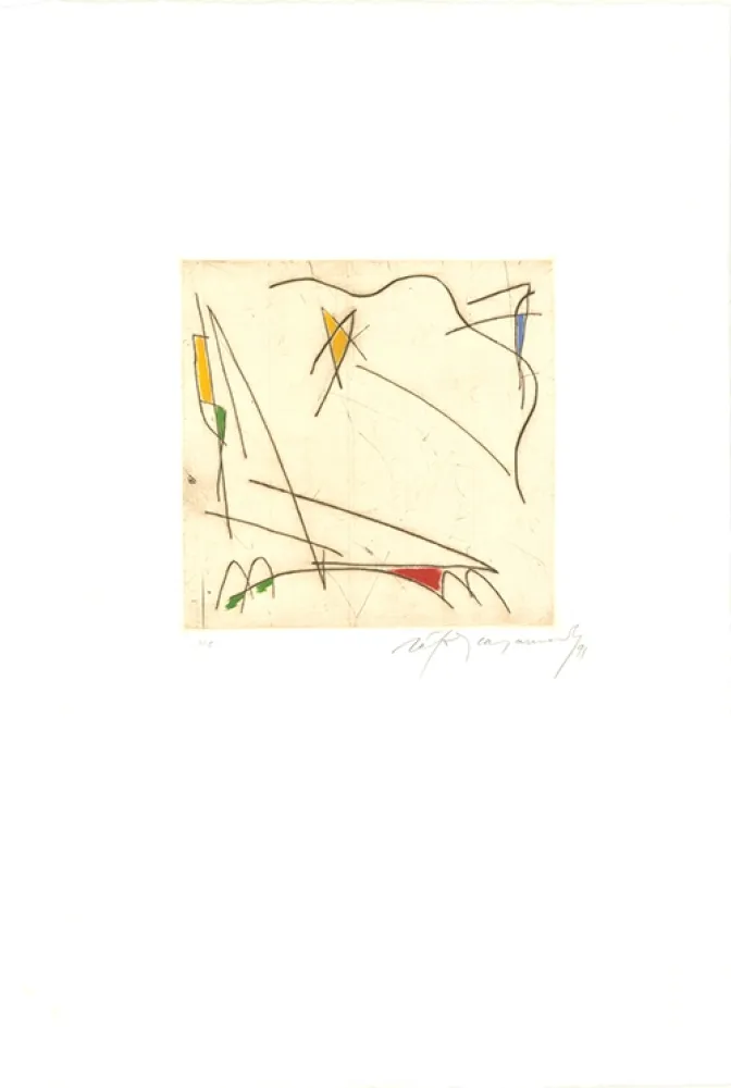 Gravura Ràfols Casamada - Estels 1