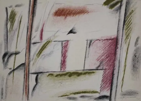 Litografia Ràfols Casamada - Homenatge a Joan Prats