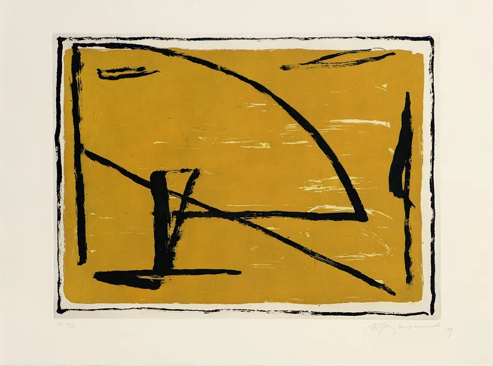 Gravura Ràfols Casamada - Los elementos II. Aire