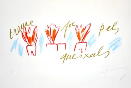 Linogravura Ràfols Casamada - Treure Foc Pels Queixals