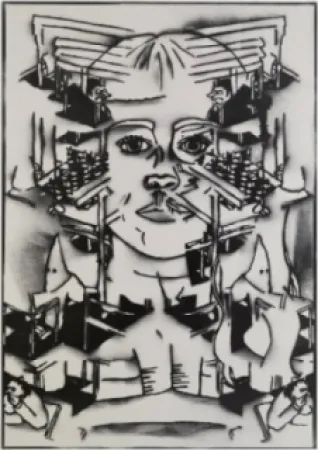 Litografia Ratcliff - No wonder nobody will play with you if you insist on being white all the time 