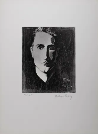 Água-Forte E Água-Tinta Ray - Cela Vit (Portrait of Marcel Duchamp), 1971 - Hand-signed & numbered