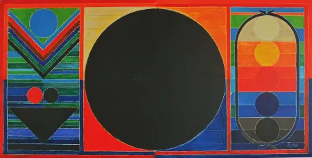 Litografia Raza - Tree, Bindu and Five Elements