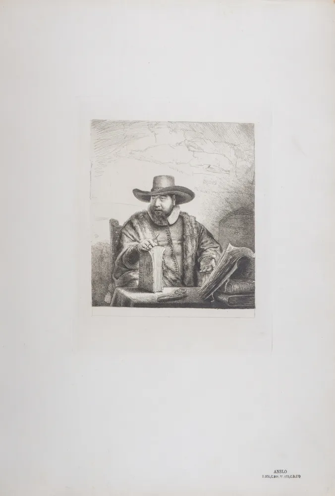 Heliogravura Rembrandt - Anslo