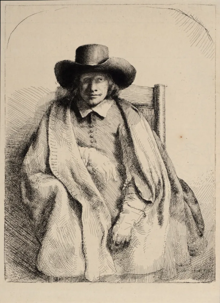 Heliogravura Rembrandt - Portrait de Clément de Jonghe