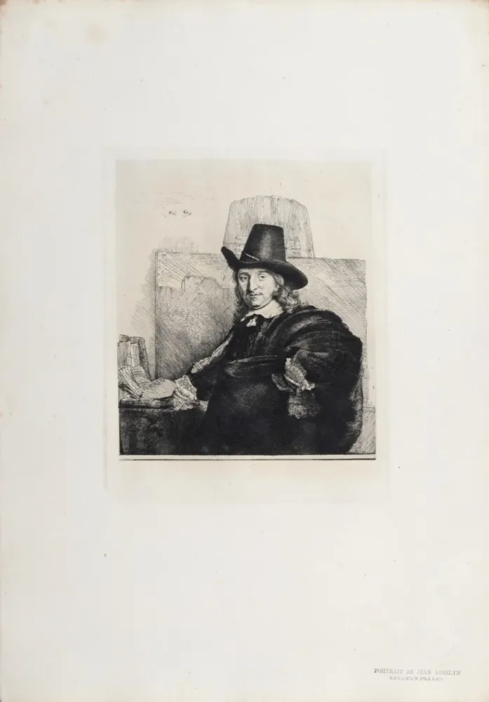 Heliogravura Rembrandt - Portrait de Jean Asselyn