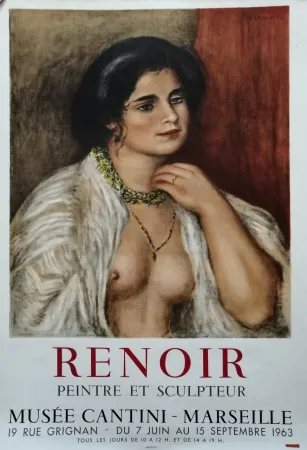 Cartaz Renoir - Musée Cantini - Marseille
