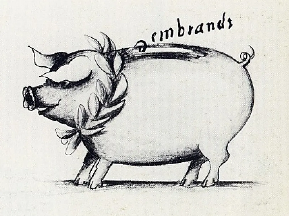 Gravura Reuterswärd - Tirelire