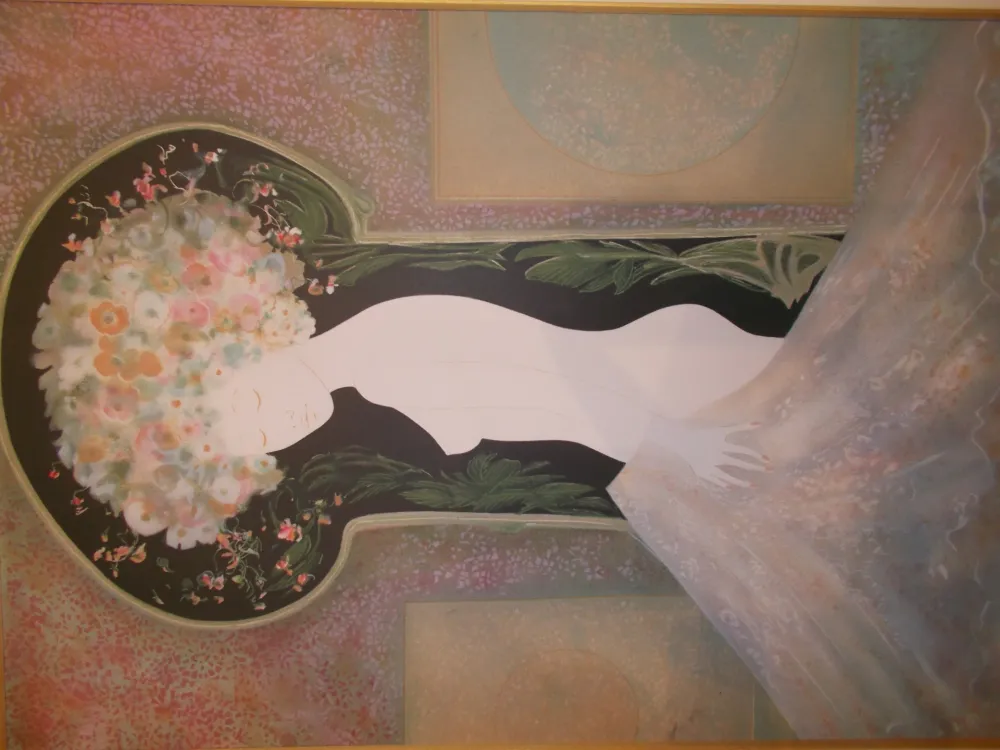 Litografia Ribes - La femme nue I