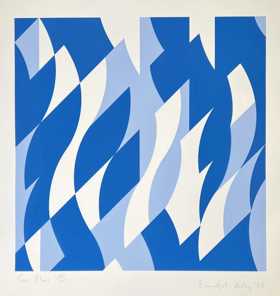 Serigrafia Riley - Two Blues