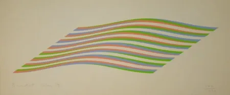 Serigrafia Riley - Untitled (Waves)