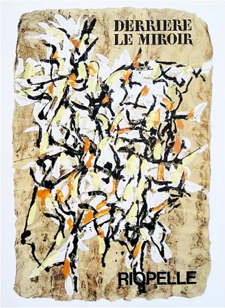 Livro Ilustrado Riopelle - Derrière le Miroir n° 160. RIOPELLE. 9 LITHOGRAPHIES ORIGINALES. juin 1966.