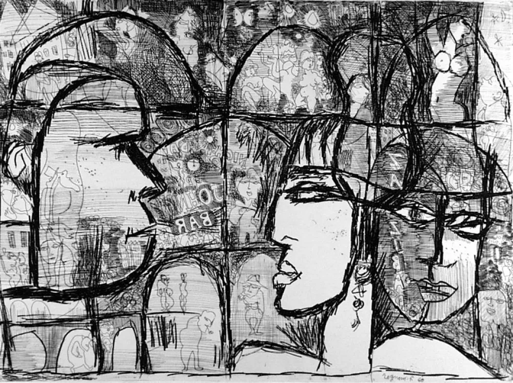 Água-Forte Rognoni - Genova, via Gramsci