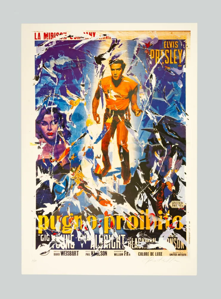 Serigrafia Rotella - Pugno proibito