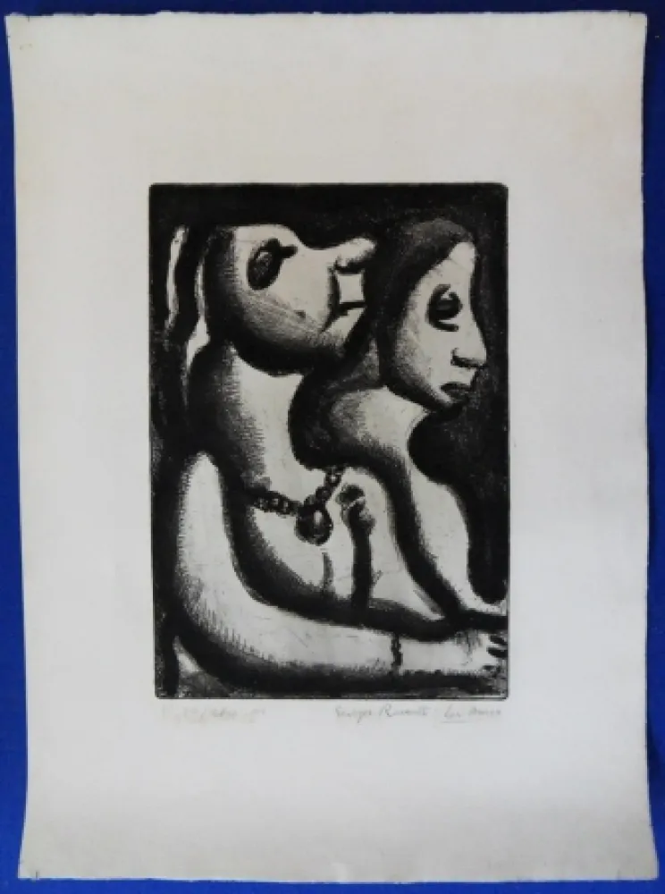 Gravura Rouault - Deux femmes
