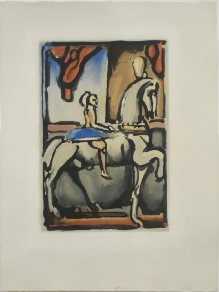 Água-Tinta Rouault - La Petite Ecuyere