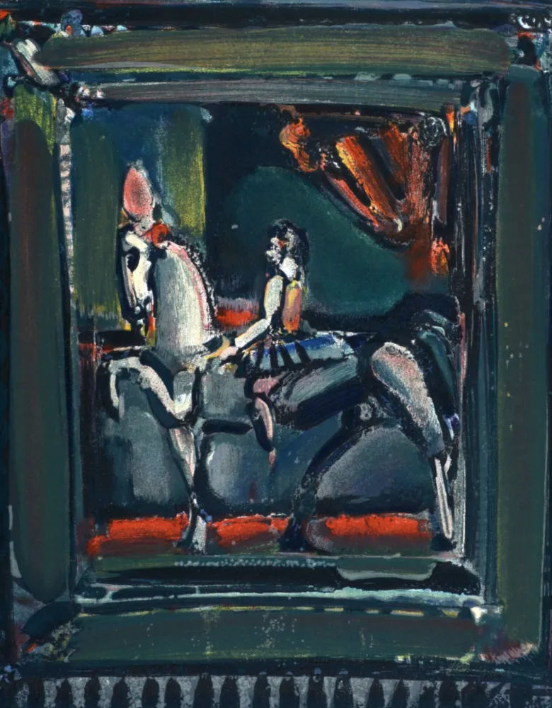 Litografia Rouault -  L'Écuyère (The Circus Rider), 1971