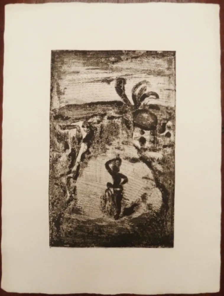 Xilogravura Rouault - Village en Jamaïque