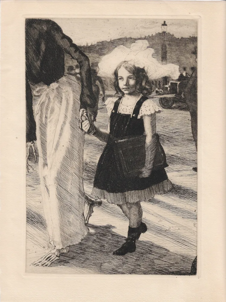 Gravura Roux - L'enfant et la mort