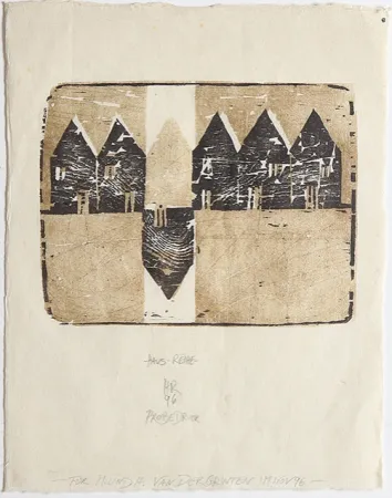 Xilogravura Rüngeler - Haus - Reihe