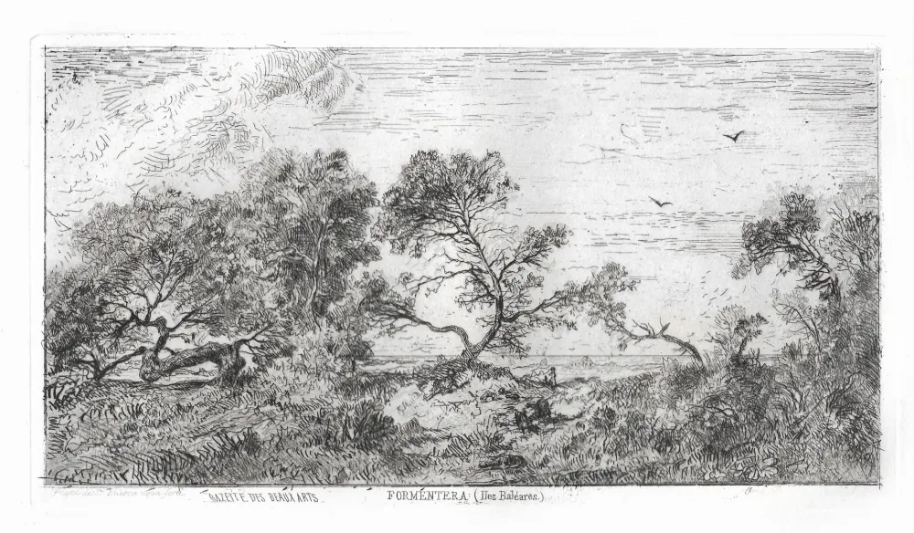 Gravura Saint-Etienne (De) - Souvenir des Îles Baléares. Formentera.