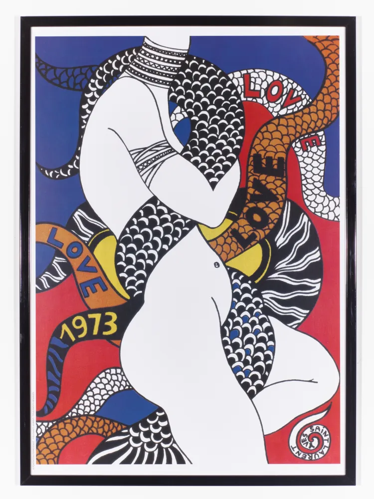 Cartaz Saint Laurent - LOVE 1973