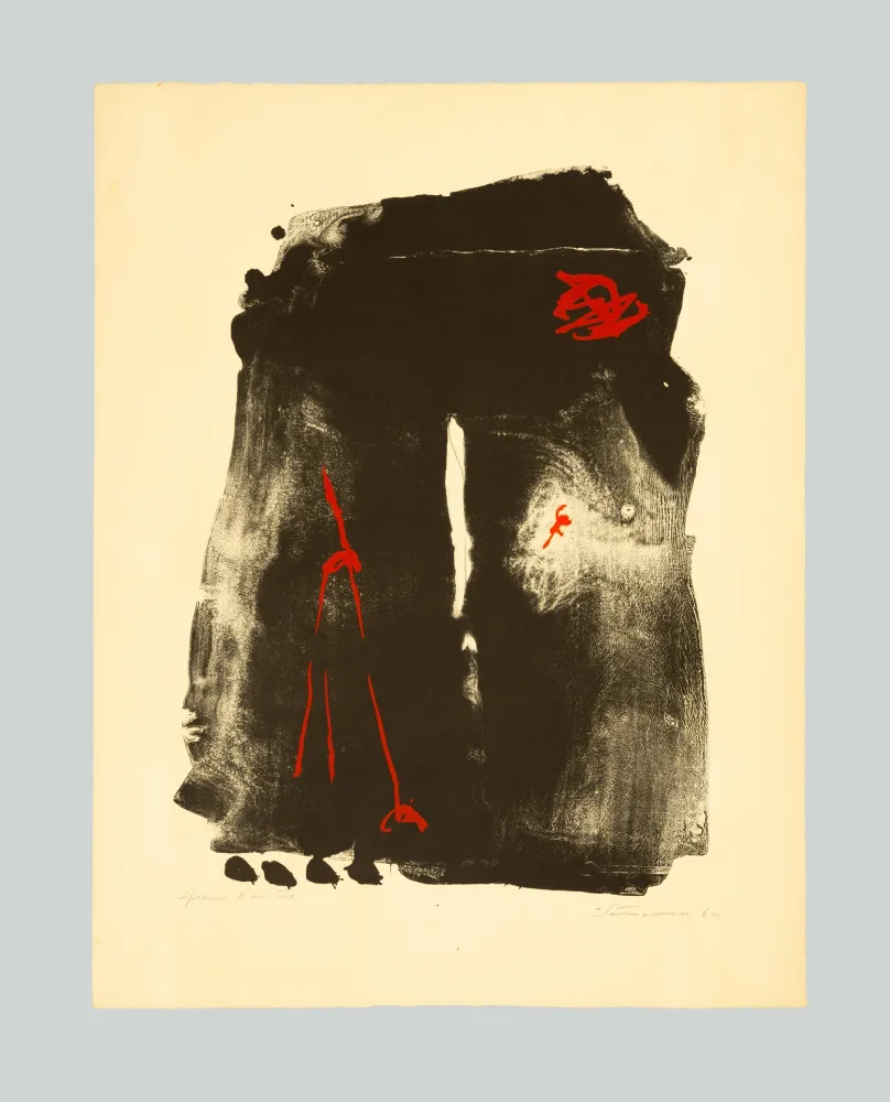 Litografia Santomaso - Omaggio a Marco Polo