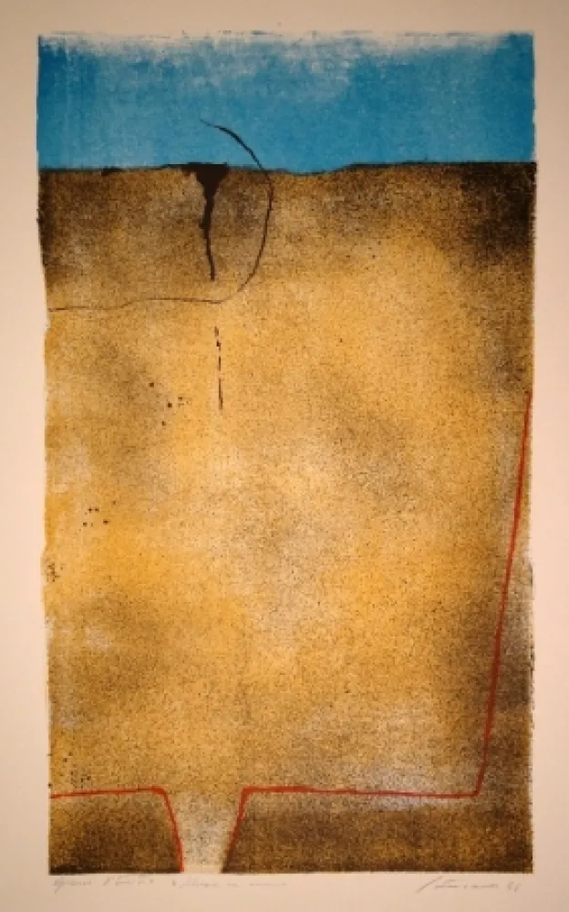 Litografia Santomaso - Untitled