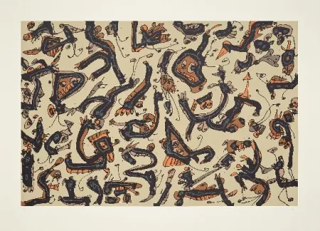 Litografia Saura - Abierta 1