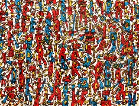 Litografia Saura - Antonio Saura