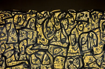 Litografia Saura - Foule