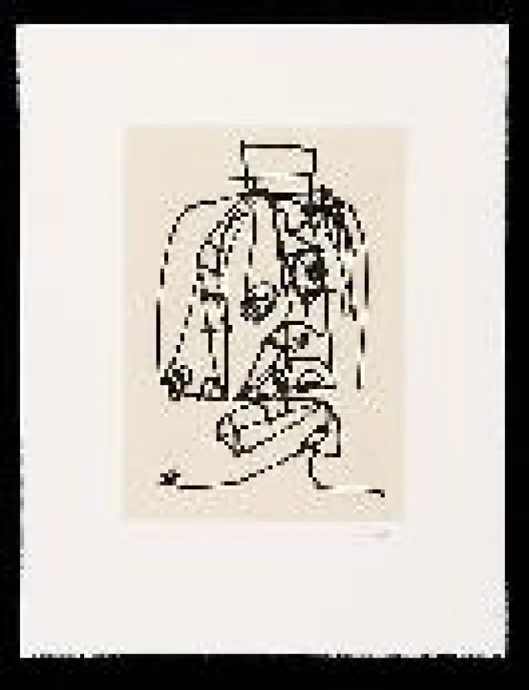 Água-Forte E Água-Tinta Saura - Frauen portrait mit Hut 3