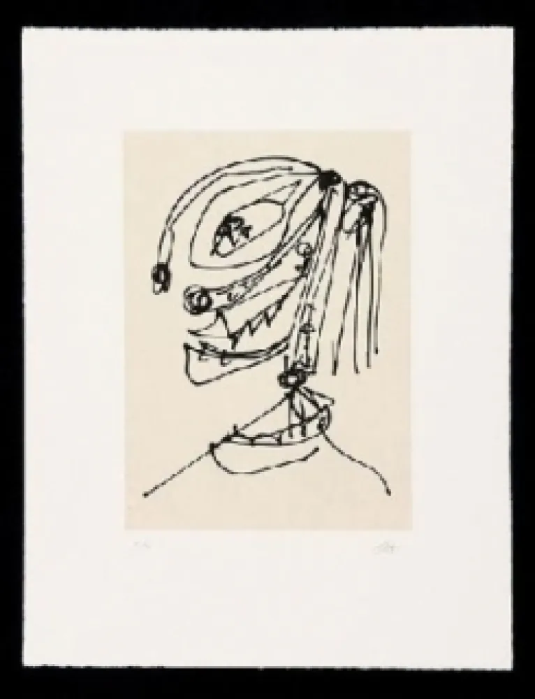 Água-Forte E Água-Tinta Saura - Frauen Portrait mit Hut 4