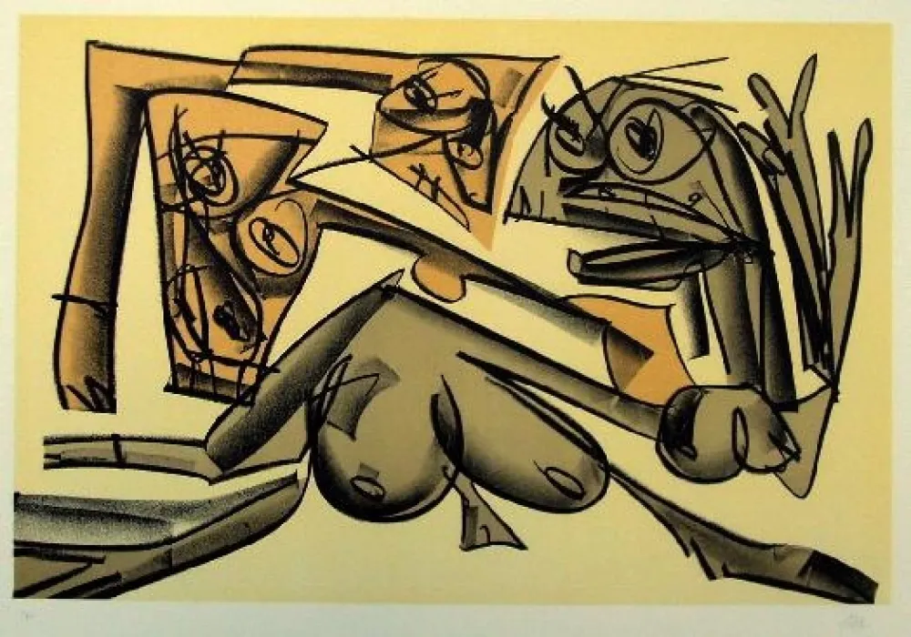 Litografia Saura - Kafka