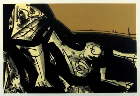 Litografia Saura - Kafka III