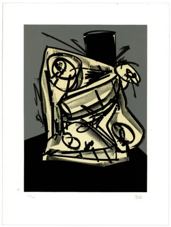 Litografia Saura - Portrait II