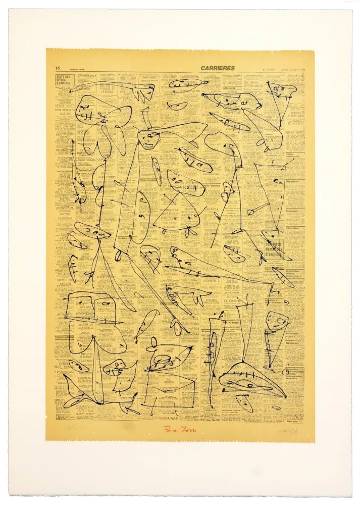 Litografia Saura - Pour Jorn