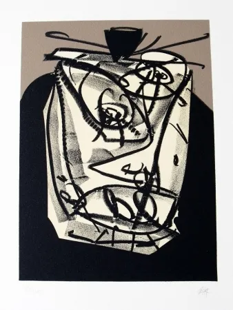 Litografia Saura - Retrato