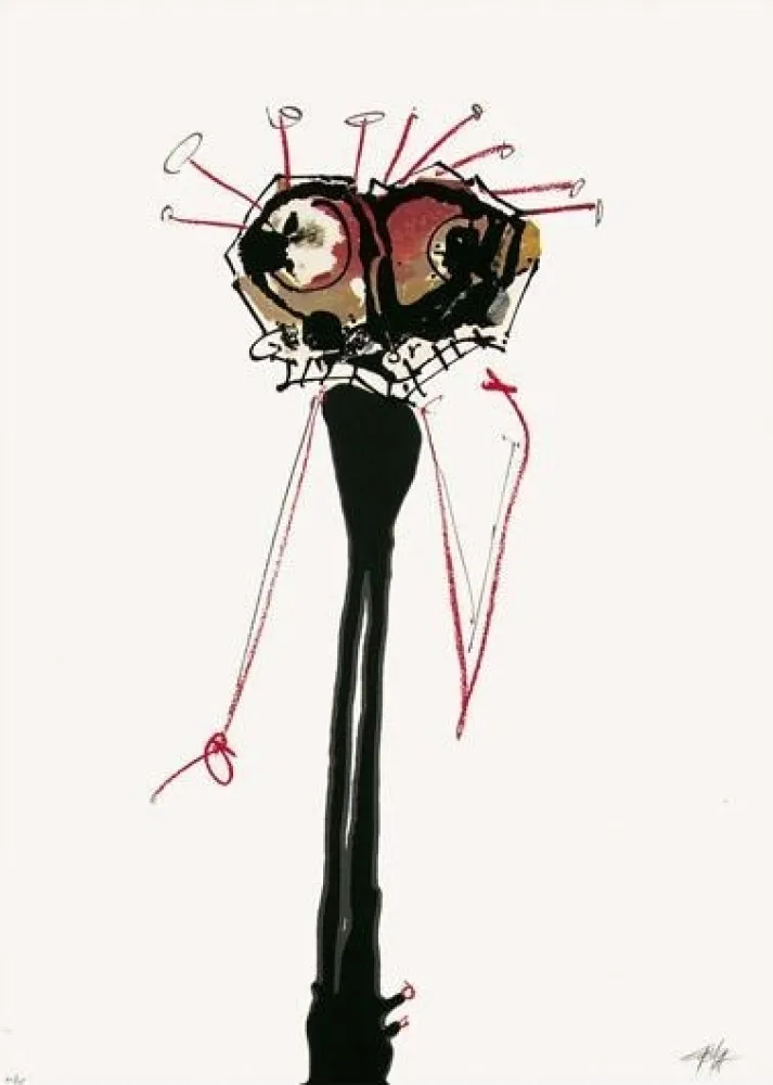 Serigrafia Saura - Sans titre